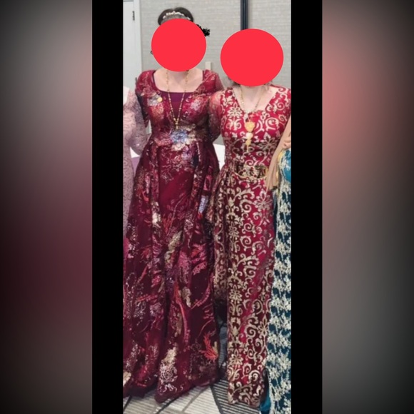 Elegant Stunning Red Evening Gown - Picture 5 of 5